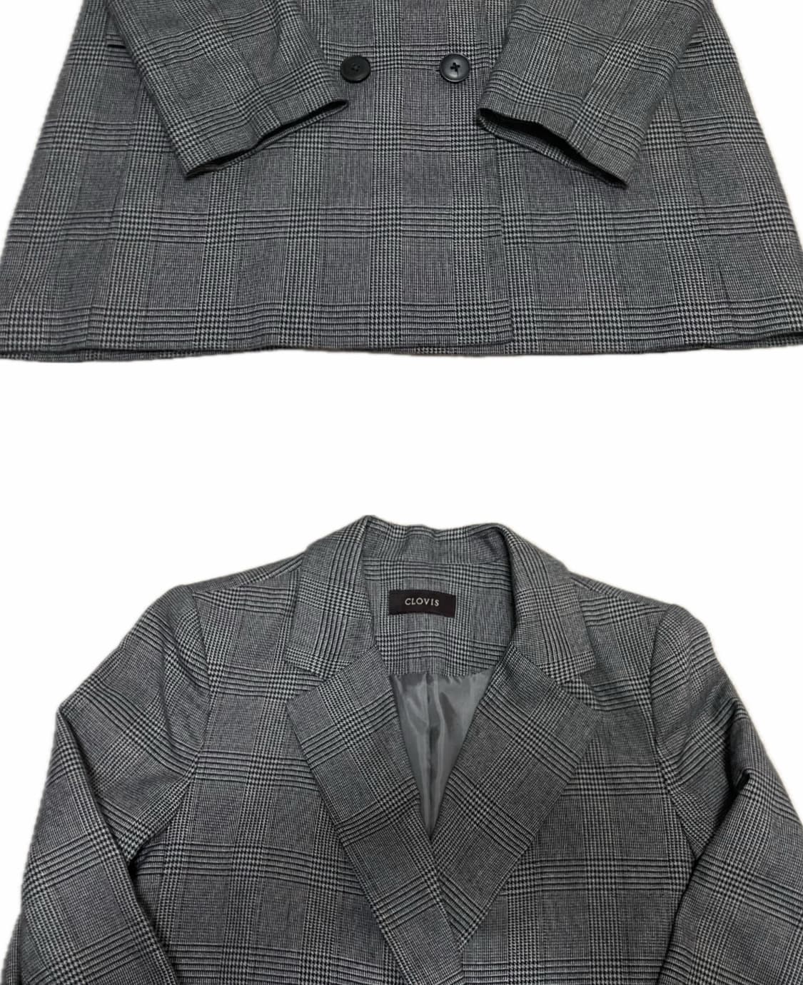 CLOVIS 여성 체크 자켓 상품이미지2