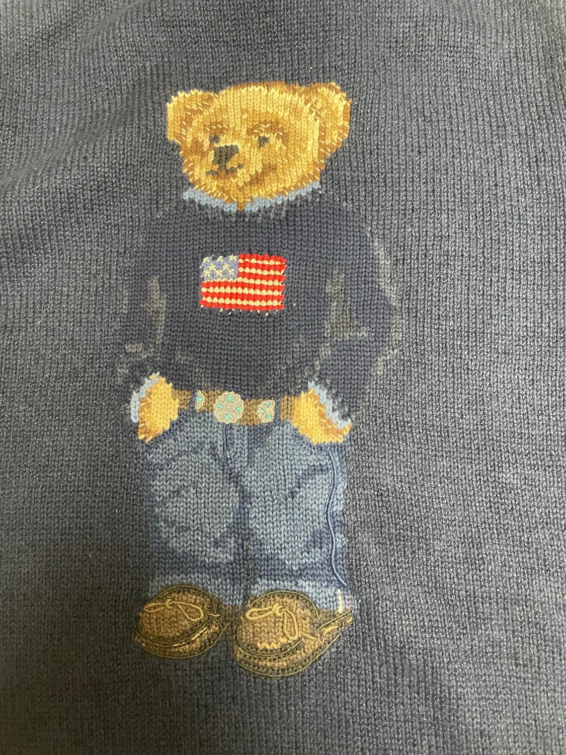 폴로 랄프로렌 베어 니트 M 네이비 상품이미지7