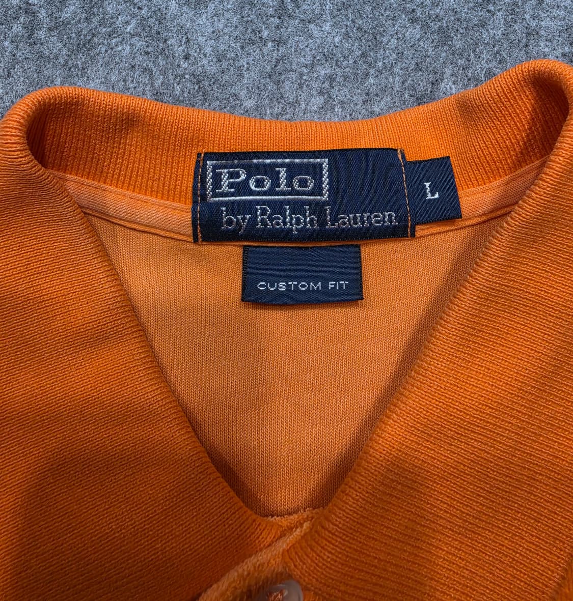 폴로 랄프로렌 커스텀핏 테리 PK 카라 반팔티 L 상품이미지4
