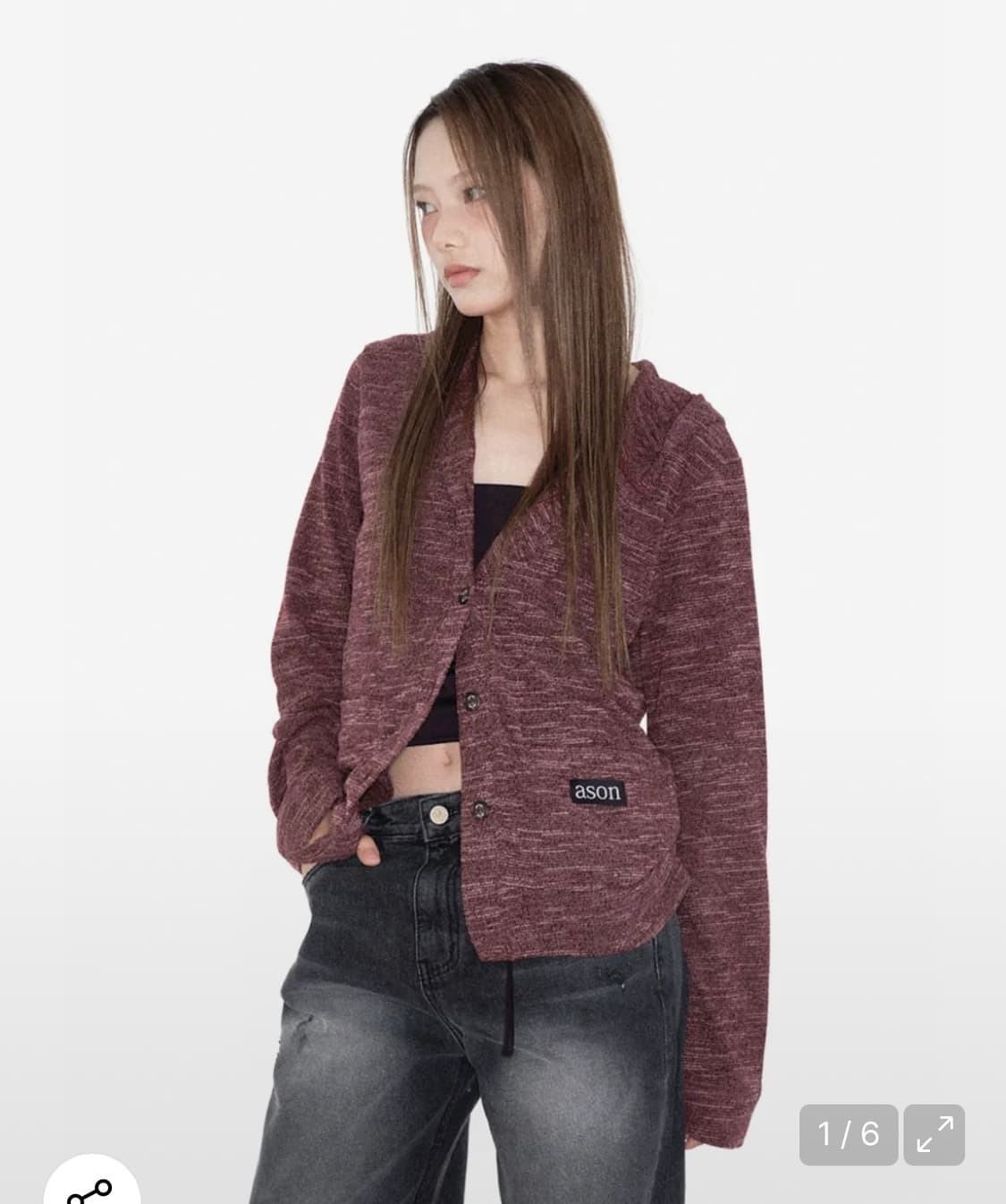 ason 애즈온 선데이 후드 가디건 상품이미지2