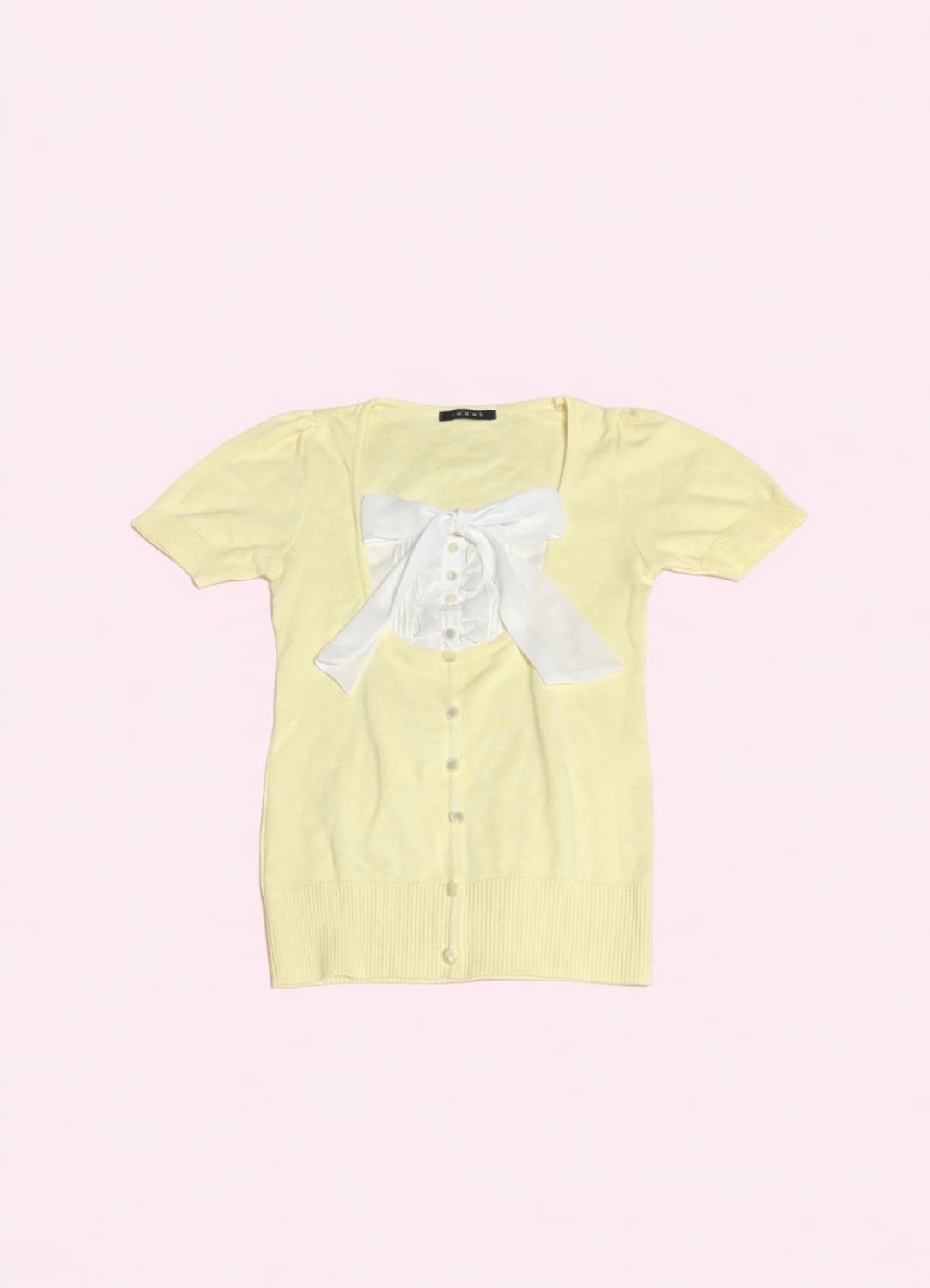 잉그니 로걀 반팔 리본 니트 상품이미지1