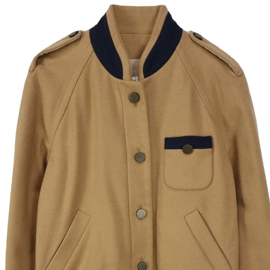 씨 바이 클로에 빈티지 울 모직 블루종 베이지 P01144 상품이미지4