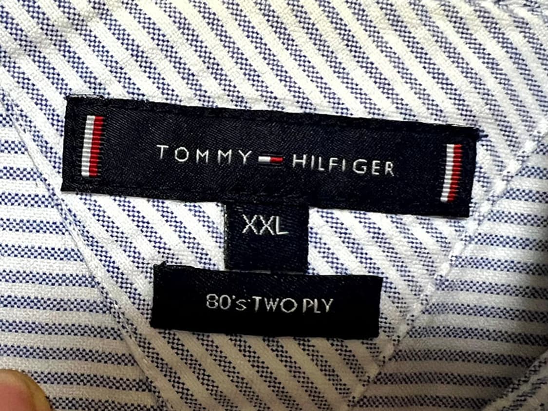 타미힐피거 남자 옥스포드셔츠 스트라이프 춘추 캐주얼 긴팔남방 L 100 상품이미지3