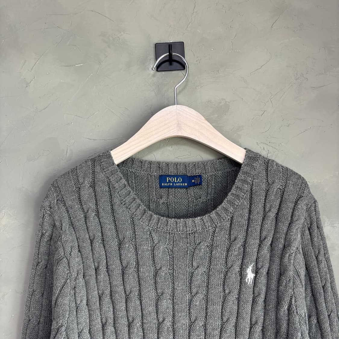 폴로 랄프로렌 꽈배기 니트 그레이 상품이미지2