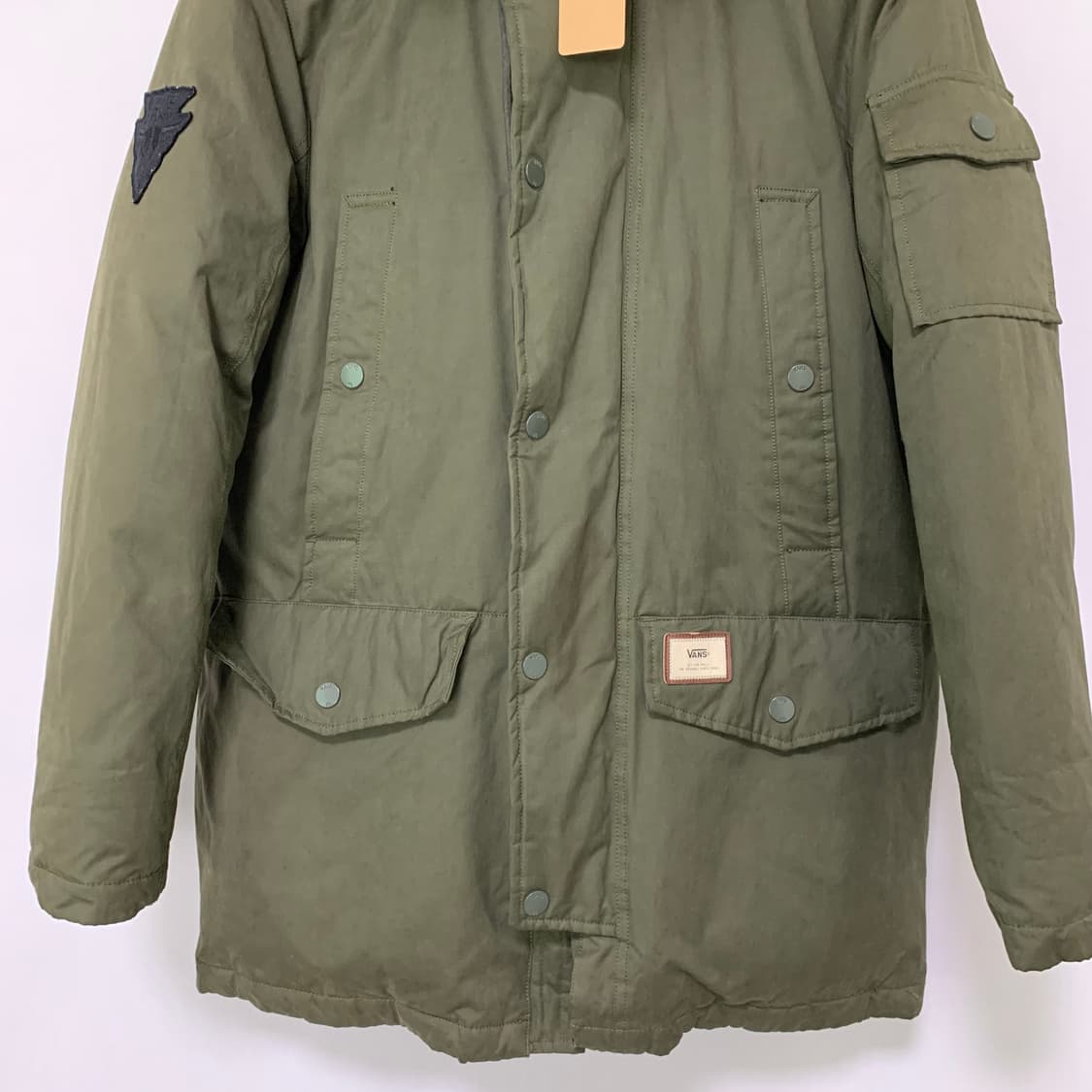 반스 00s y2k 퍼 후드 야상 패딩 점퍼 M 남녀공용 상품이미지5