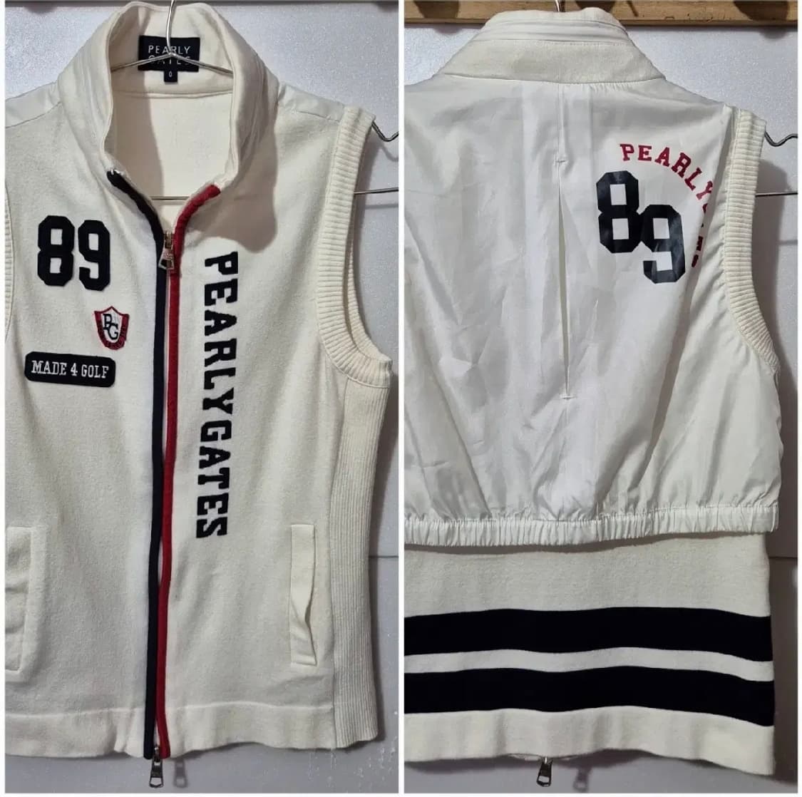 567 ) 정품 파리게이츠 한정판 방한 니트조끼 골프웨어 상품이미지7