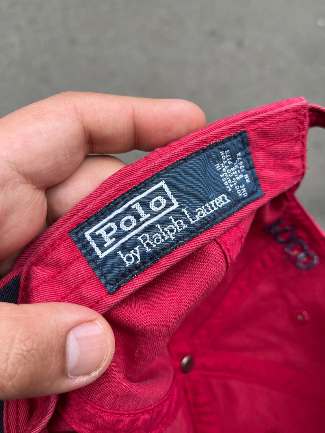 1990s Polo Ralph Lauren Red Faded Cap 상품이미지5