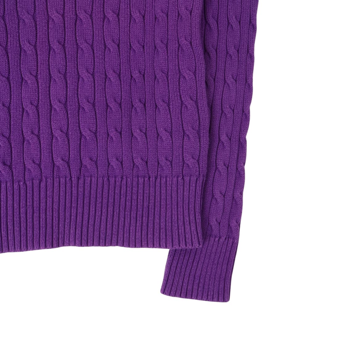 폴로 랄프로렌 퍼플 숄더버튼 케이블 니트 상품이미지4