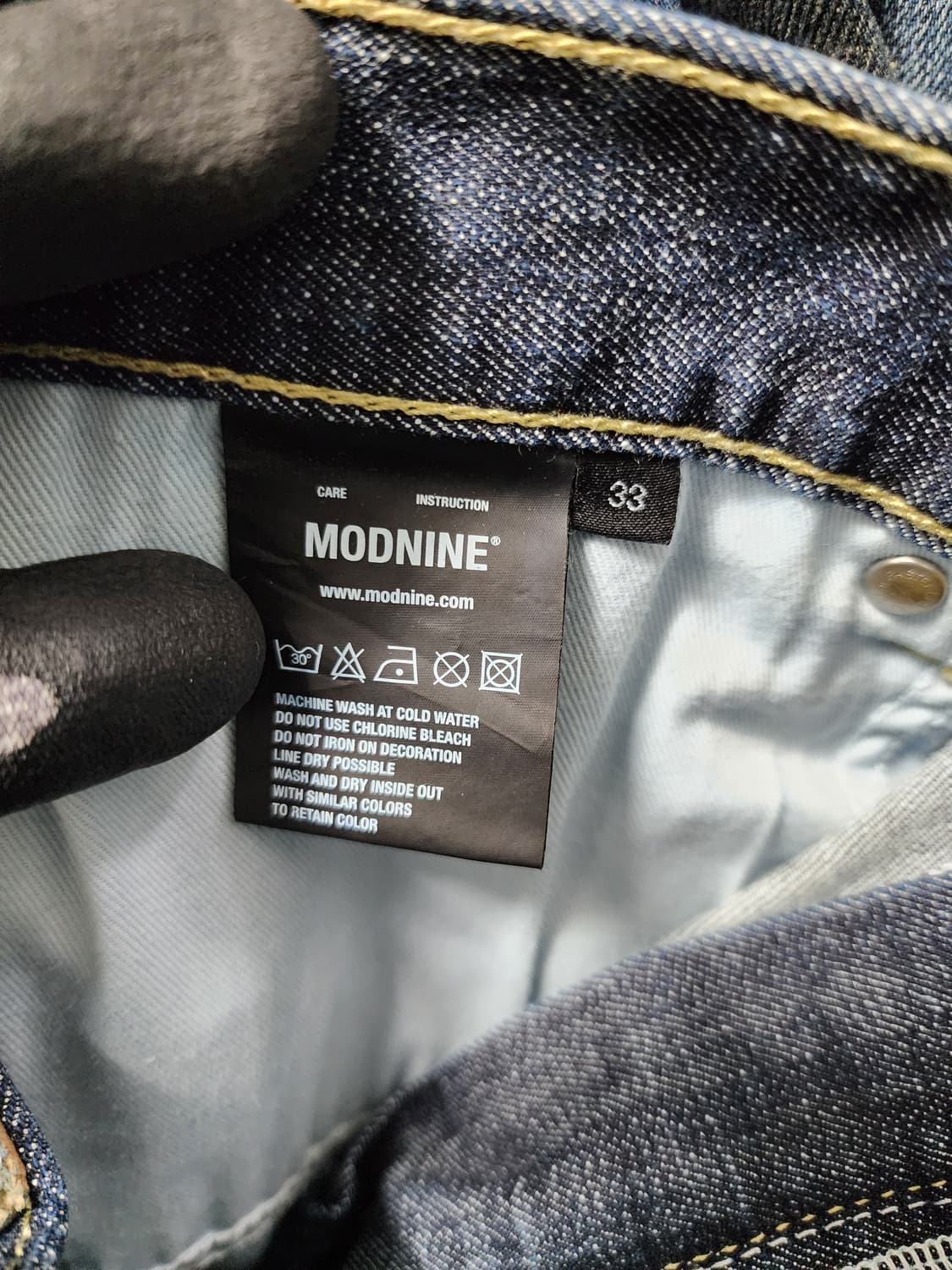 mod.9 모드나인 진청 바지 상품이미지4