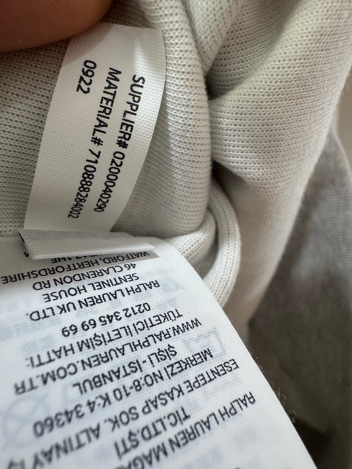 폴로 포니 로고 더블니트 스웻셔츠 XL 상품이미지5