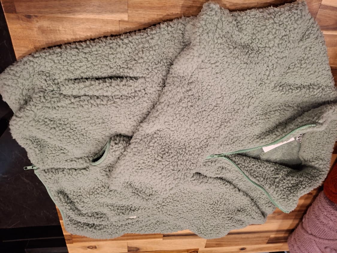 (마지막특가) 피그먼트 플리스 집업 올리브 새상품 상품이미지5