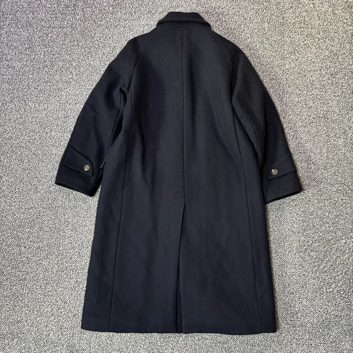 (W) 낫띵리튼 울 발마칸 코트 네이비 (F) 상품이미지5