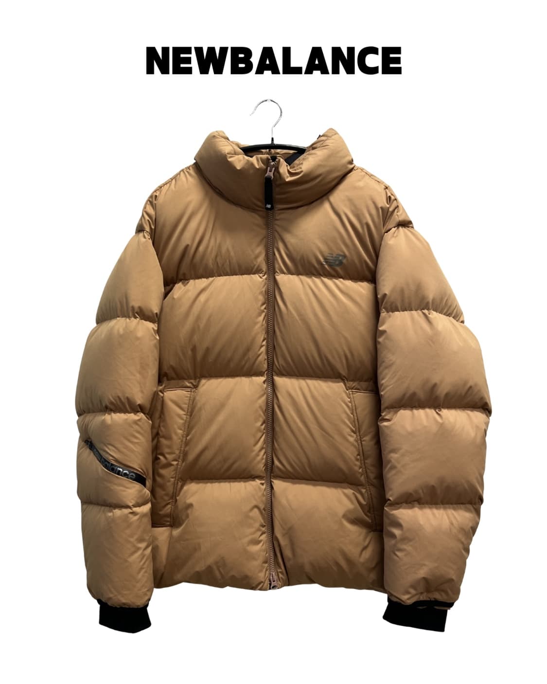 뉴발란스 액티브 구스 숏 다운 패딩 자켓 머스타드 상품이미지1