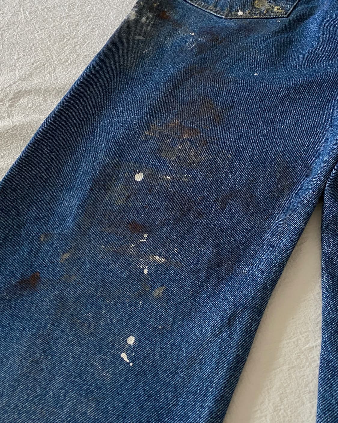 랭글러 페인팅 데님 팬츠 상품이미지9