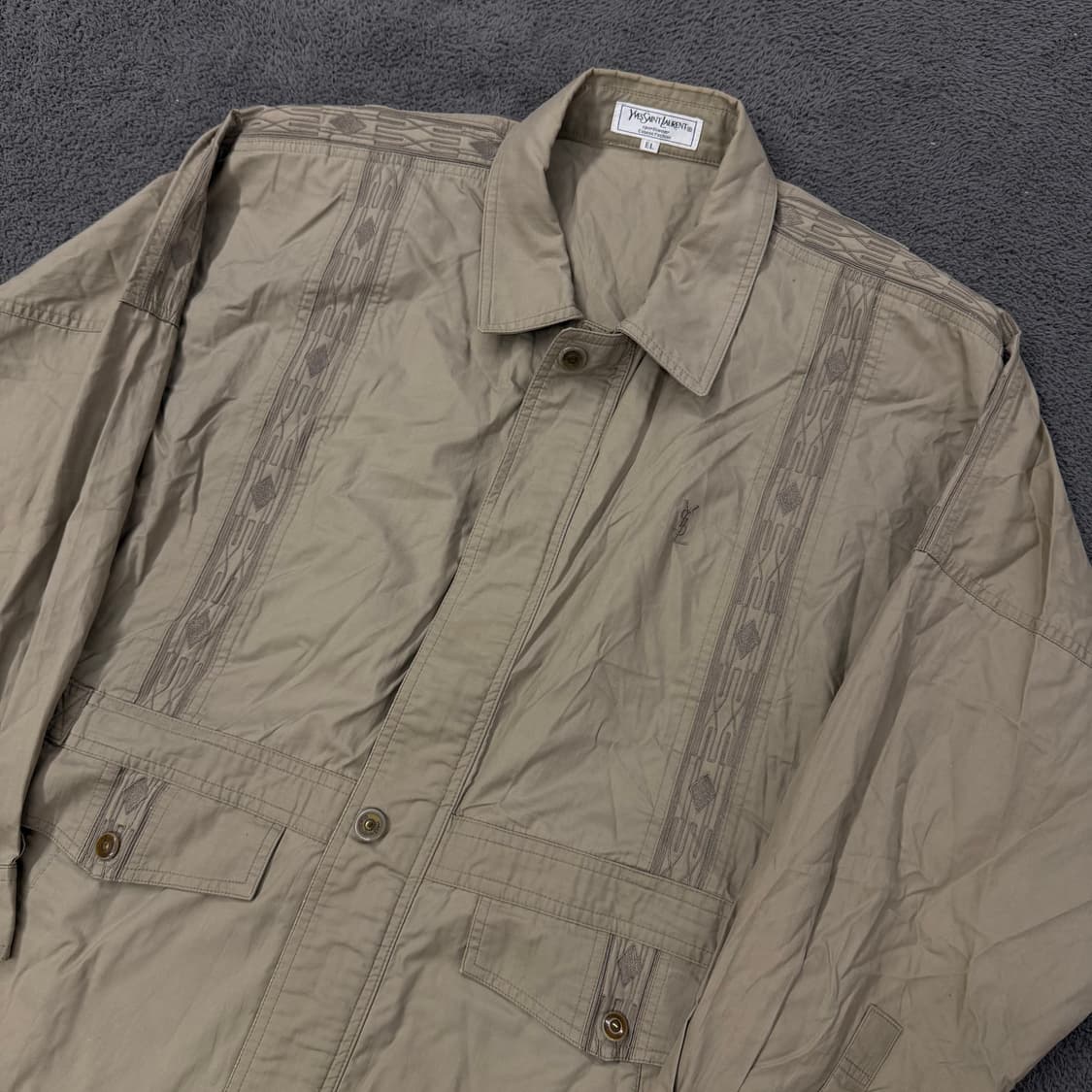 [정품/EL] YSL 입생로랑 로고 집업 자켓 상품이미지1