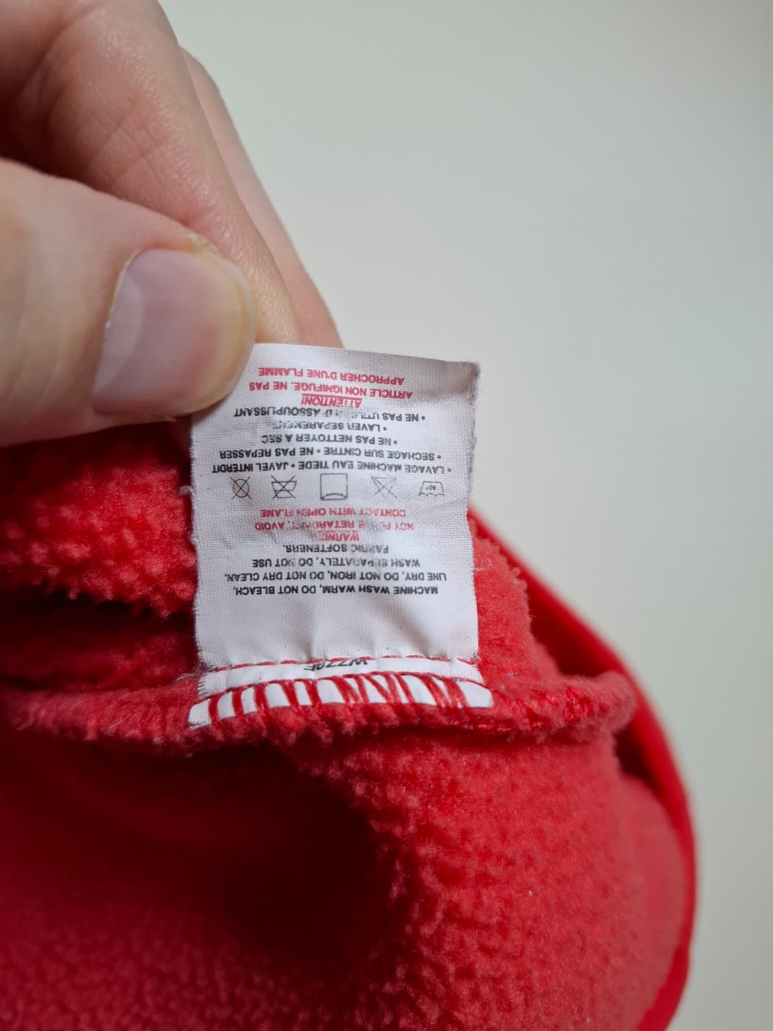 XL 파타고니아 90s 신칠라 플리스 풀오버 오렌지 레드 상품이미지9