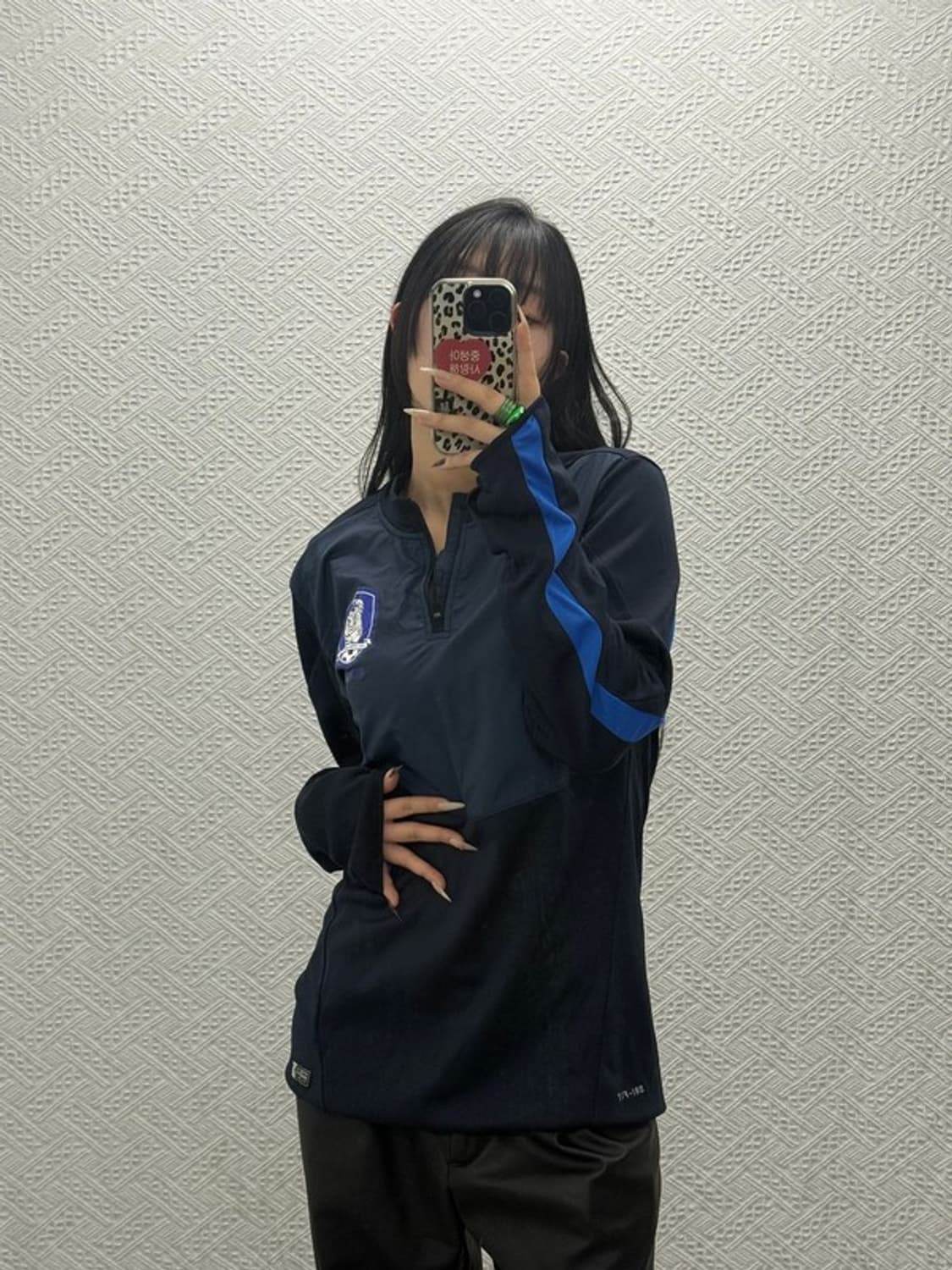 나이키 드라이핏 대한민국 축구 국대 반집업 롱슬리브 L C08482 상품이미지2