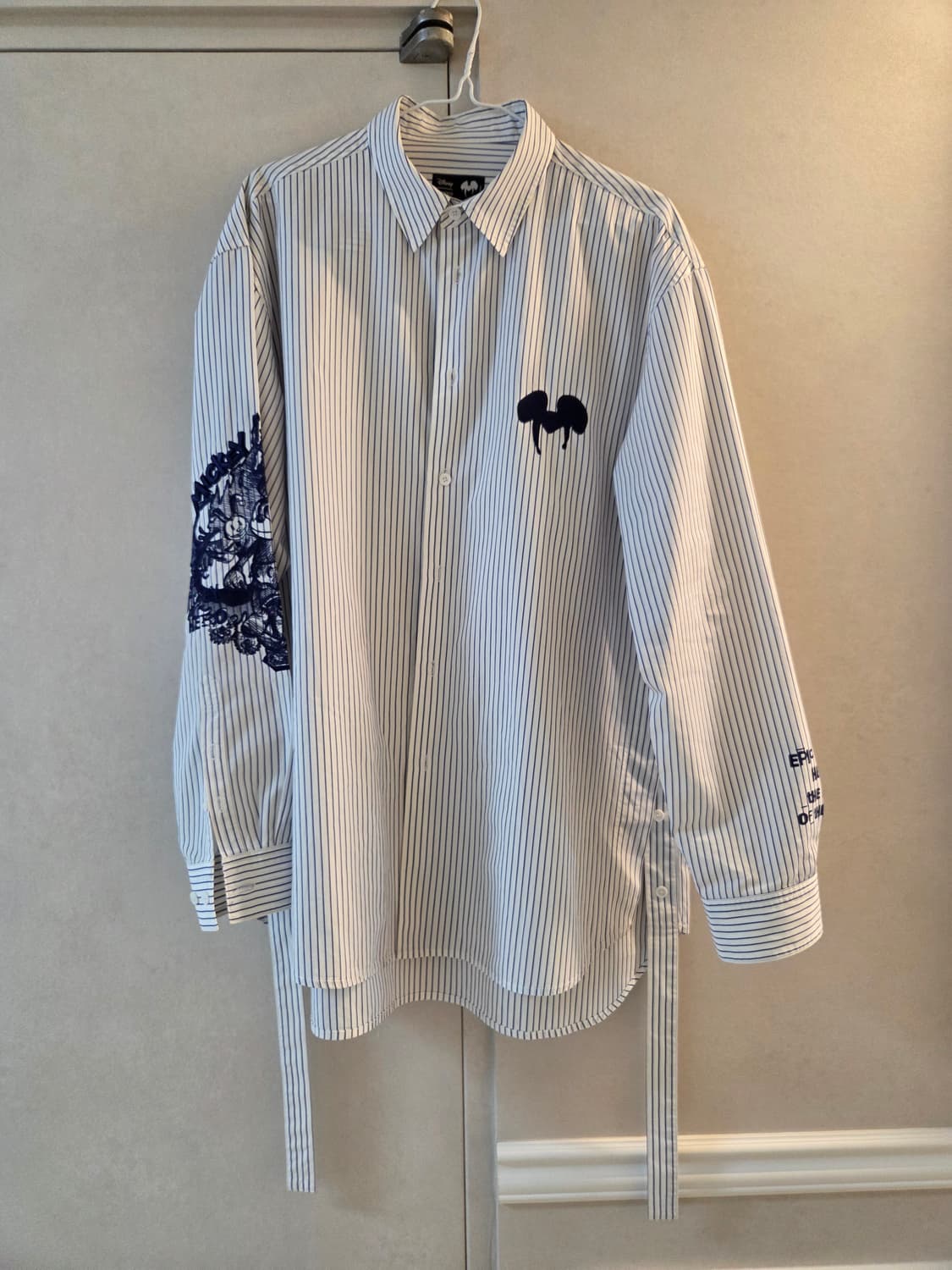 송지오 옴모 디즈니 자수 오버핏 셔츠 48 상품이미지1