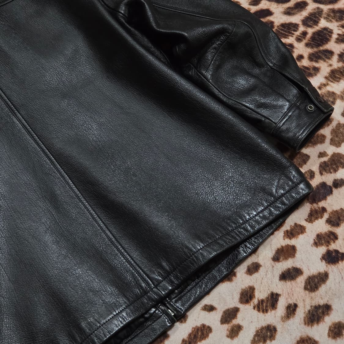 빈티지 리얼 레더 누빔 가죽 자켓 상품이미지7