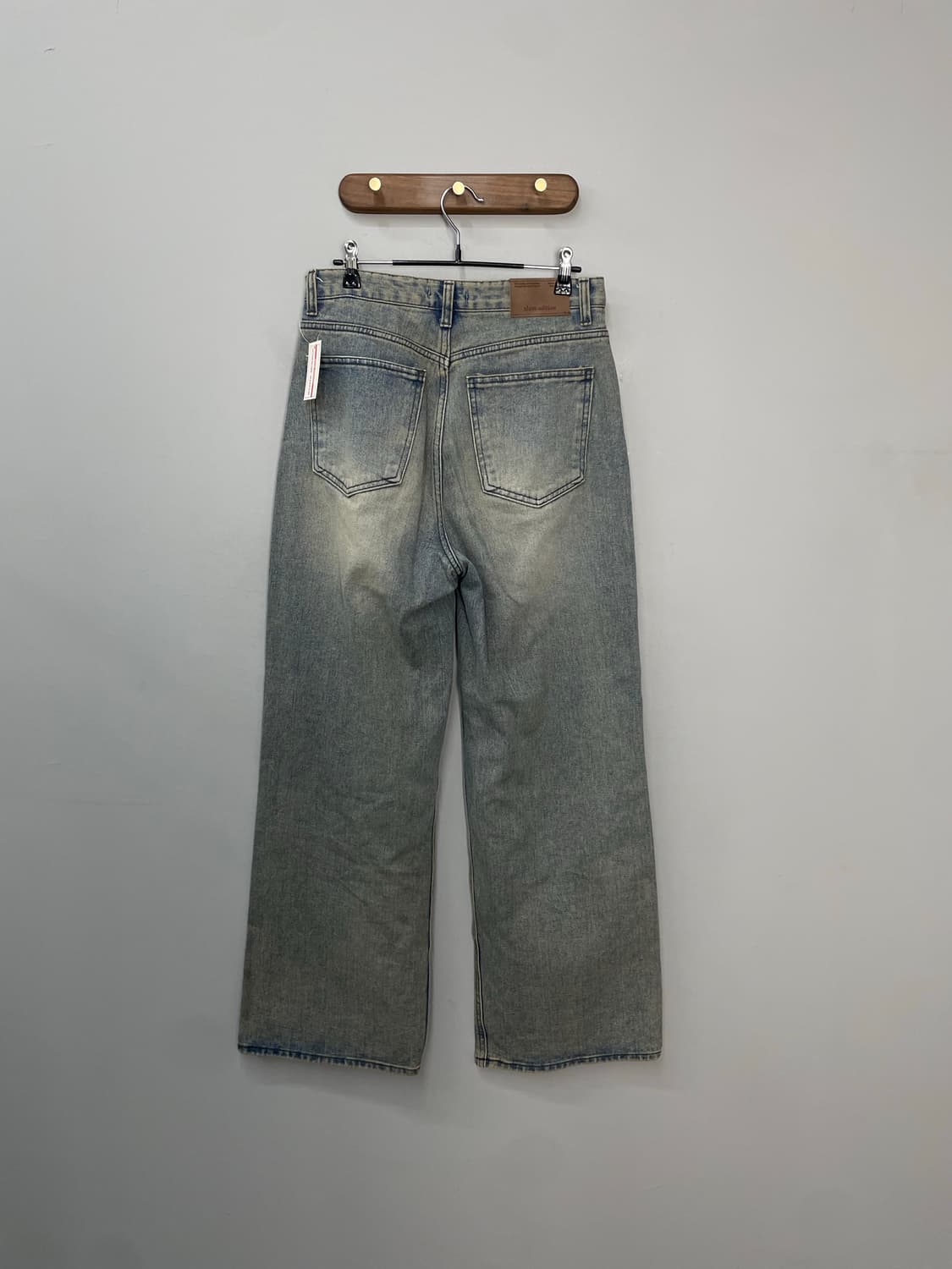 슬로우무드 워싱 와이드 데님 팬츠 H1547 상품이미지4