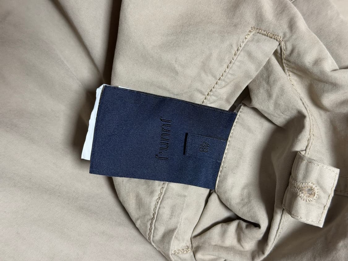 준지 SS26 다잉 코튼 퍼커링 팬츠 베이지 48 신상 상품이미지6