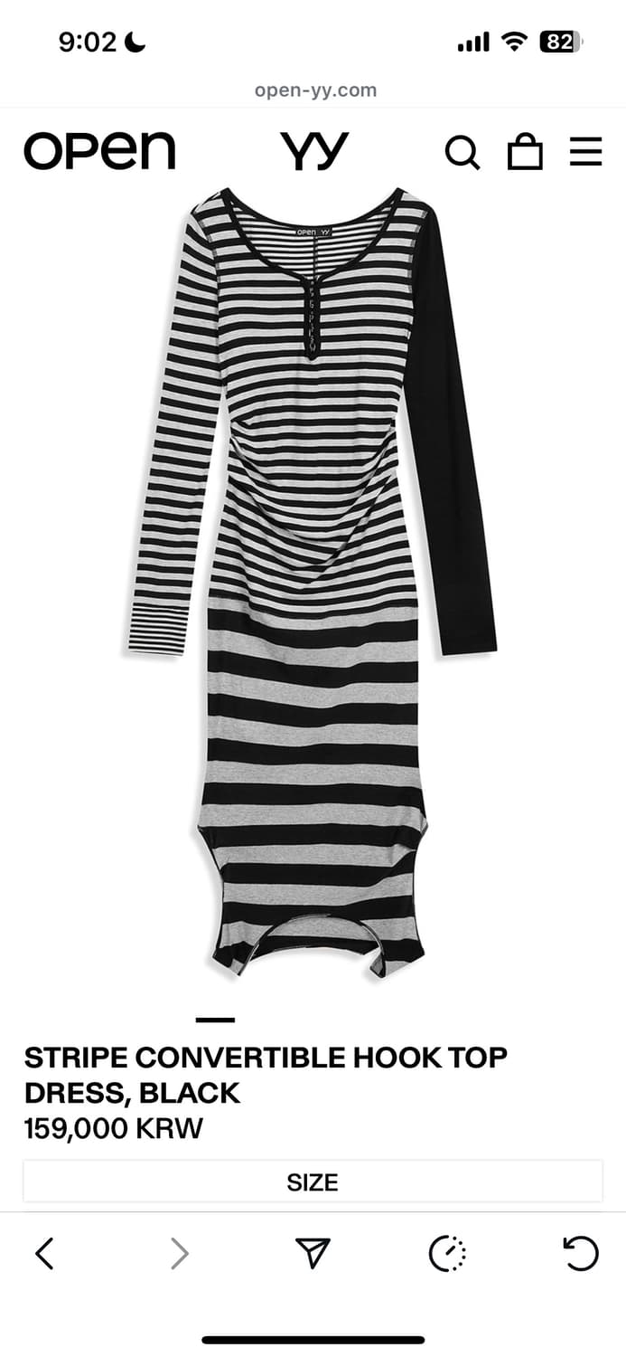 open yy 후크 탑 드레스 상품이미지2