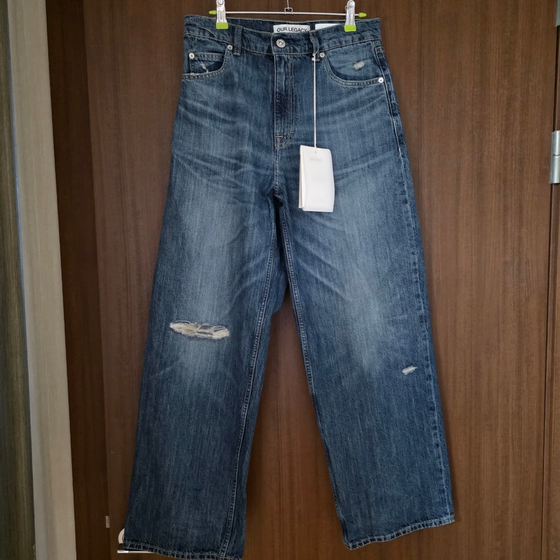 [28] 아워레가시 바스트 컷 빈티지 러버 리페어 데님 팬츠 상품이미지2