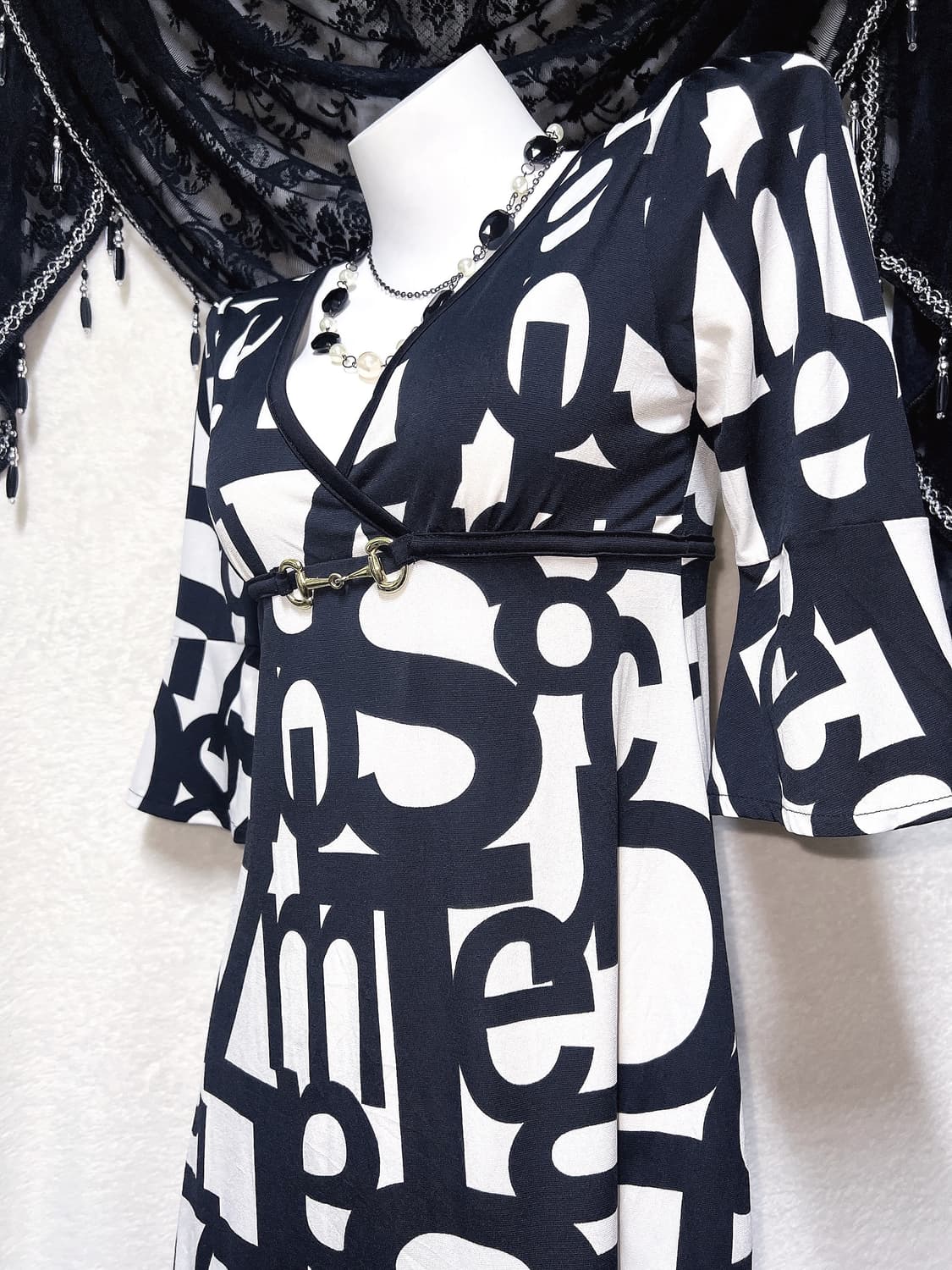 오네갸루 히메 로맨틱 로걀 금장버클 미니원피스 아게하 헤이세이 마즈깔 상품이미지5