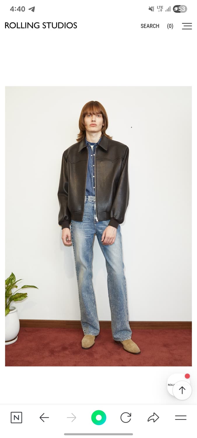 롤링스튜디오 플레어드 진 새상품 L 상품이미지1