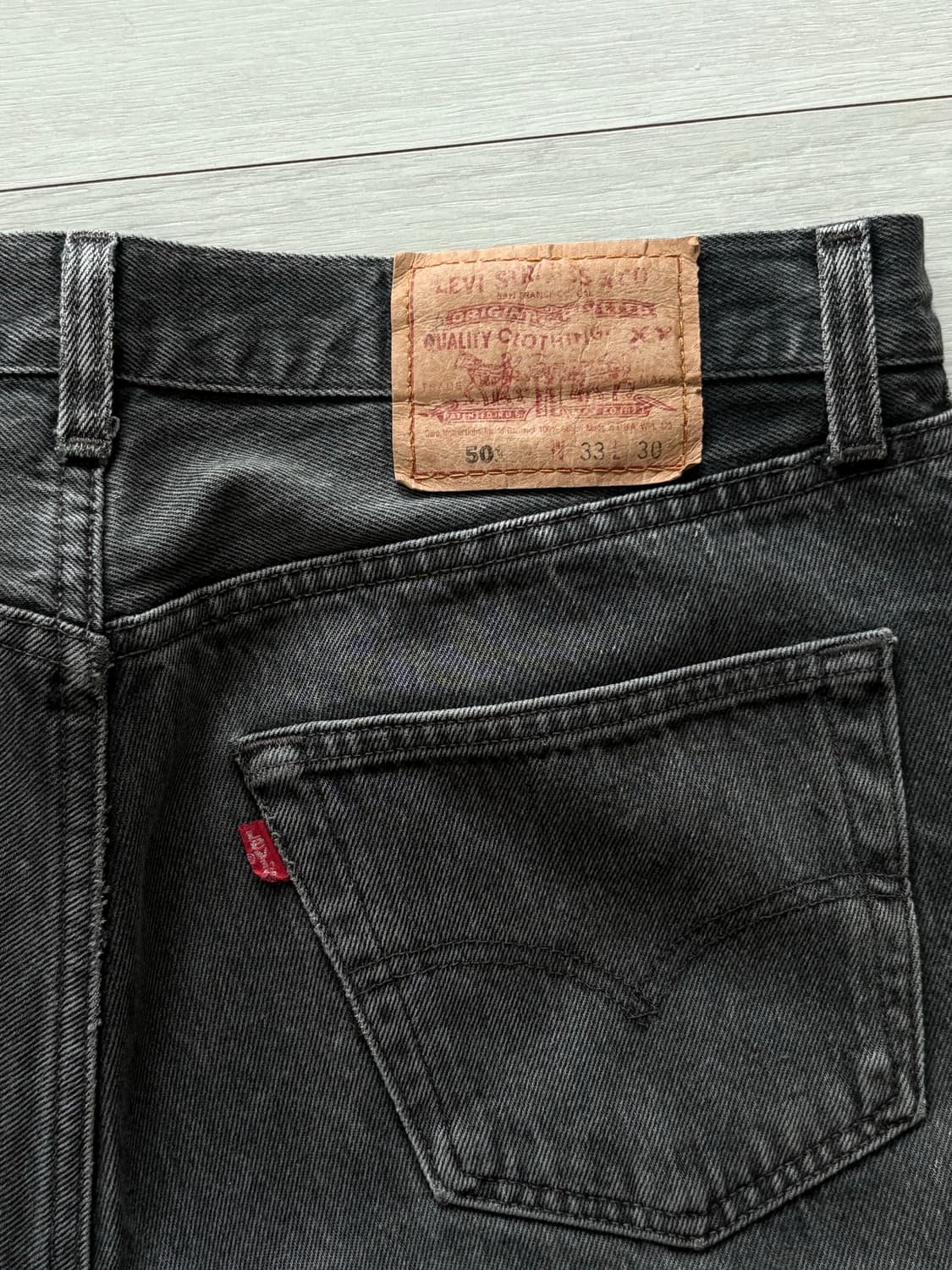 00‘s Legend 리바이스 501 블랙 워시드 (33x30) 상품이미지3