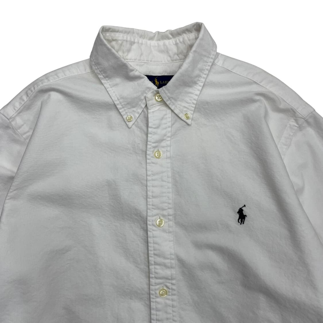 폴로 랄프로렌 네이비포니 화이트 셔츠 L 상품이미지4