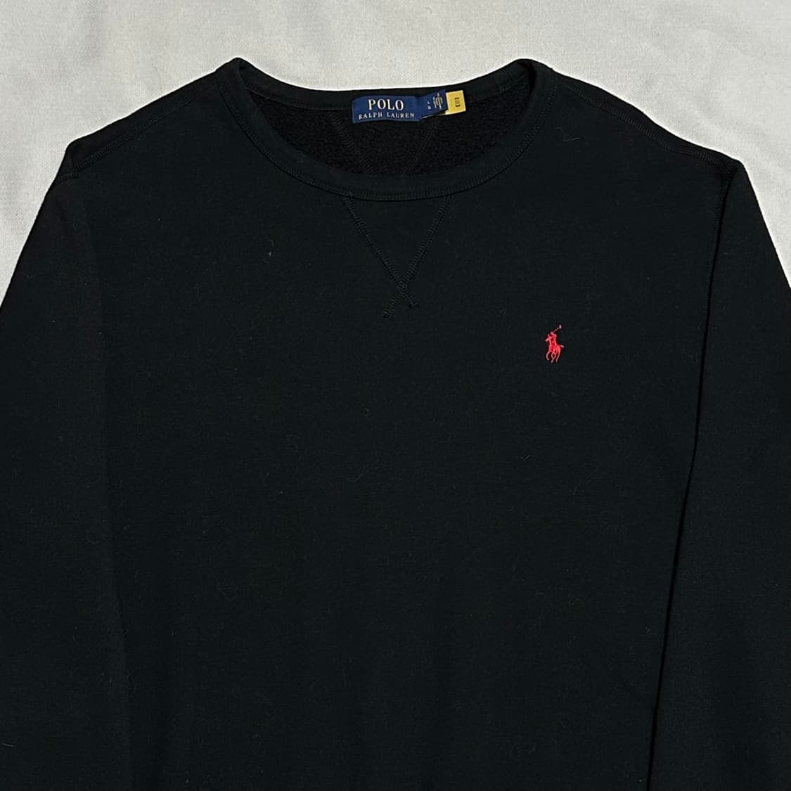L 폴로랄프로렌 블랙 기모 맨투맨 상품이미지1