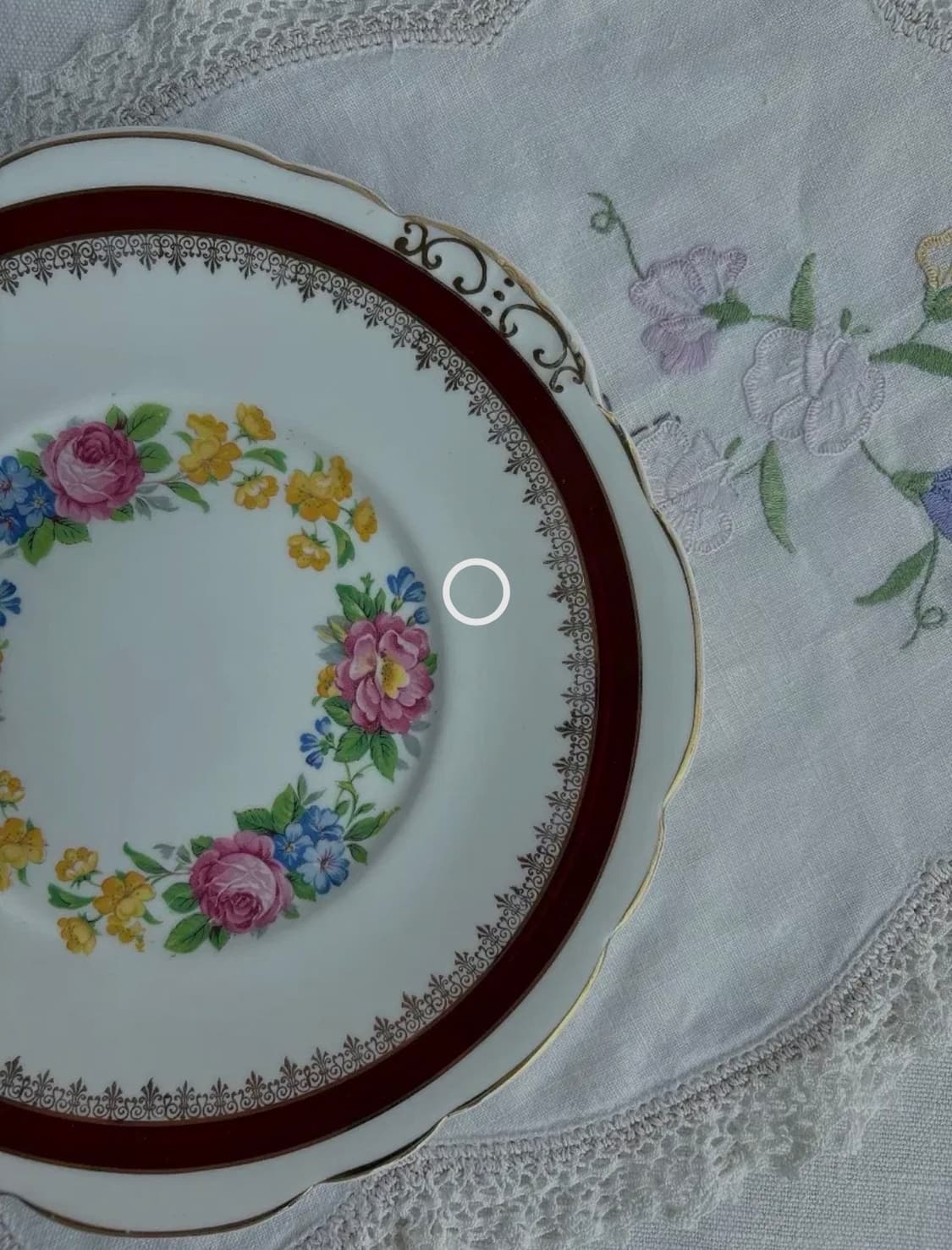 영국 빈티지 임페리얼 22k 양귀 케이크 접시 상품이미지2