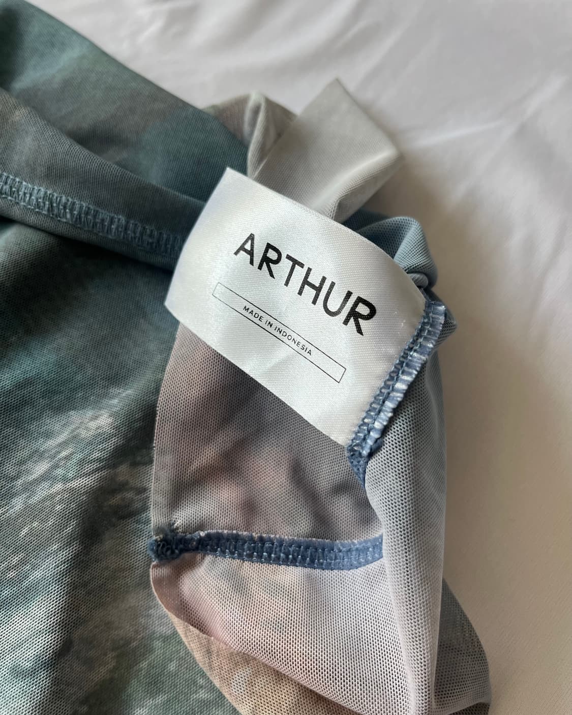 Arthur blue digital print mesh dress 6 상품이미지4