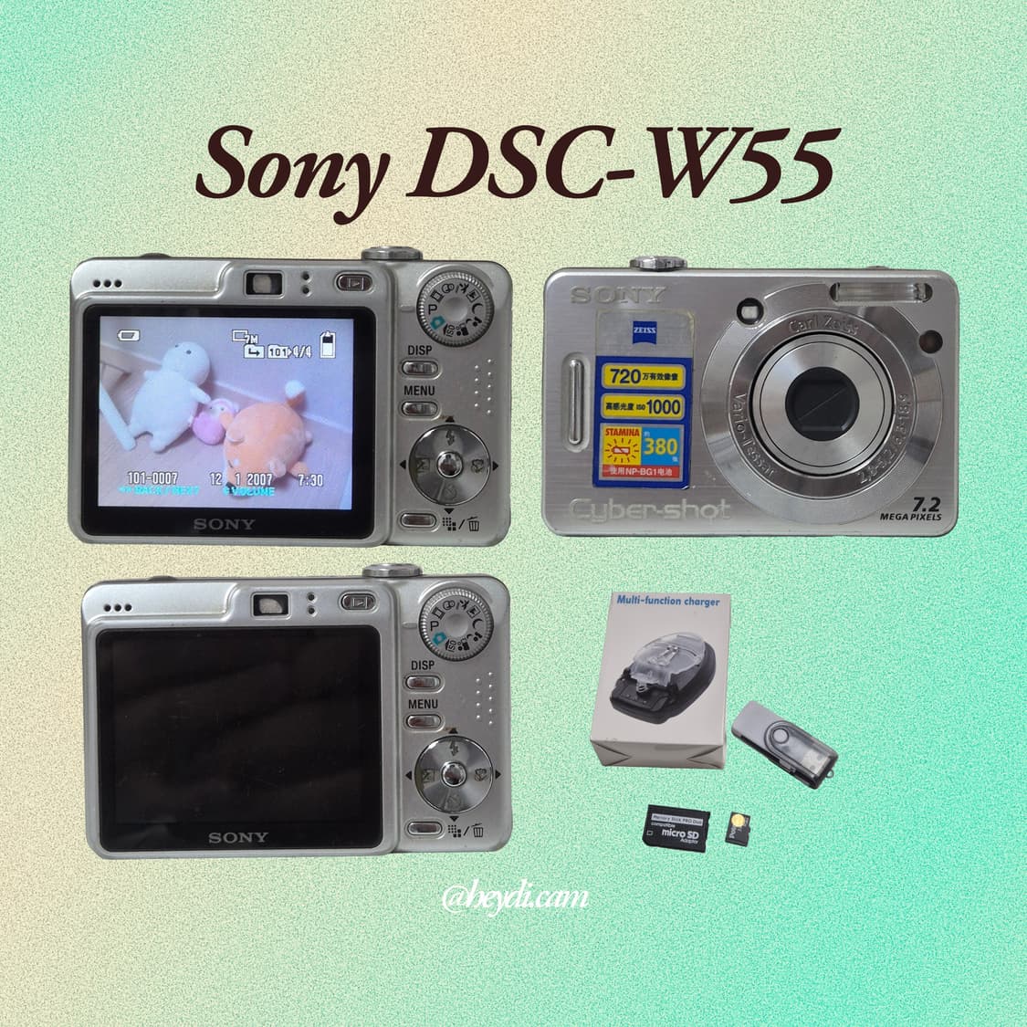 예약)소니 사이버샷 W55 실버 !! (Sony DSC-W55) 상품이미지2