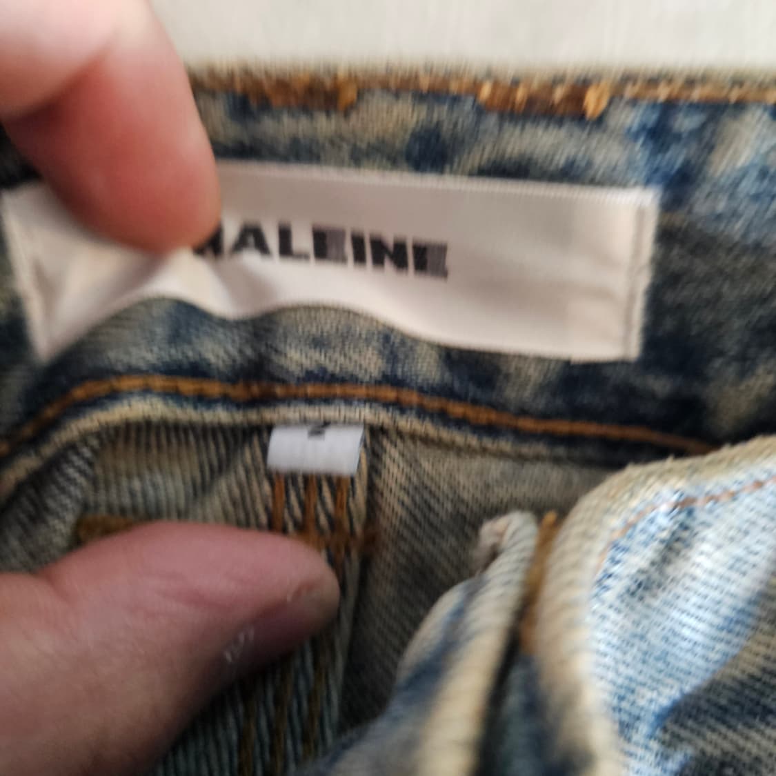 2 알렌느 왁스코팅진 팬츠 상품이미지4