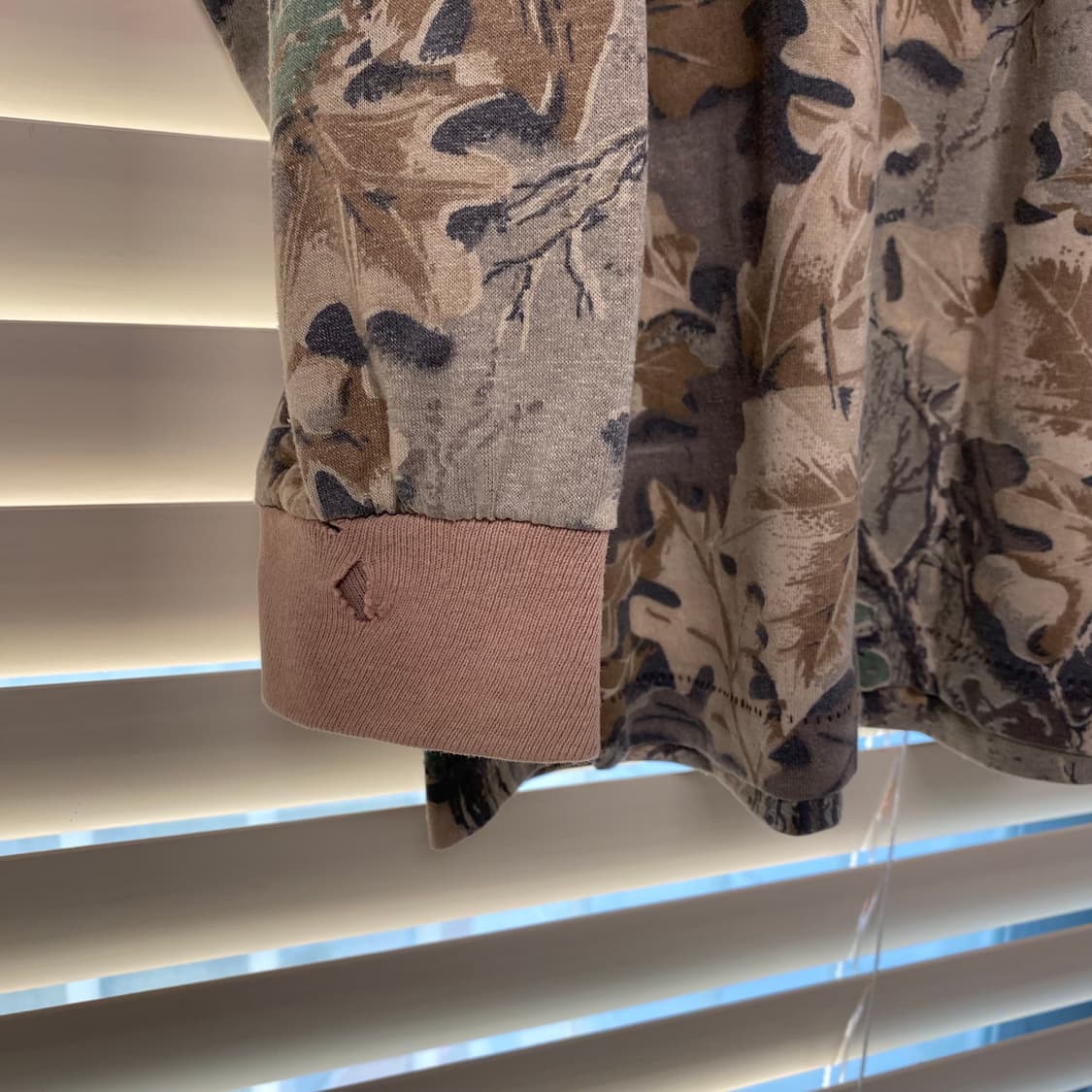 80s 빈티지 리얼트리 카모 롱슬리브 긴팔 티셔츠 USA Made L 상품이미지4