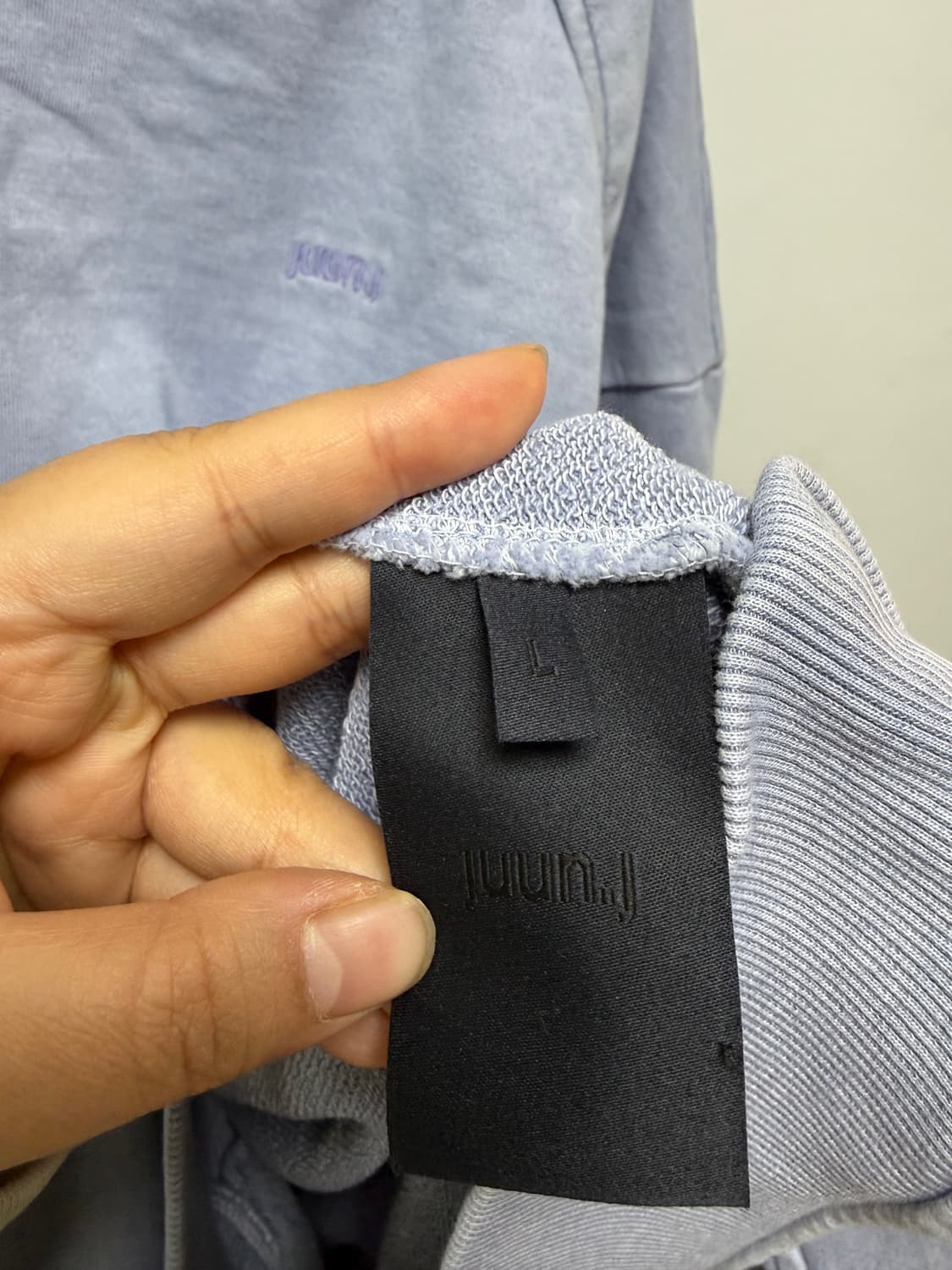 정품 준지 가먼트다잉 스웻 맨투맨 상품이미지4