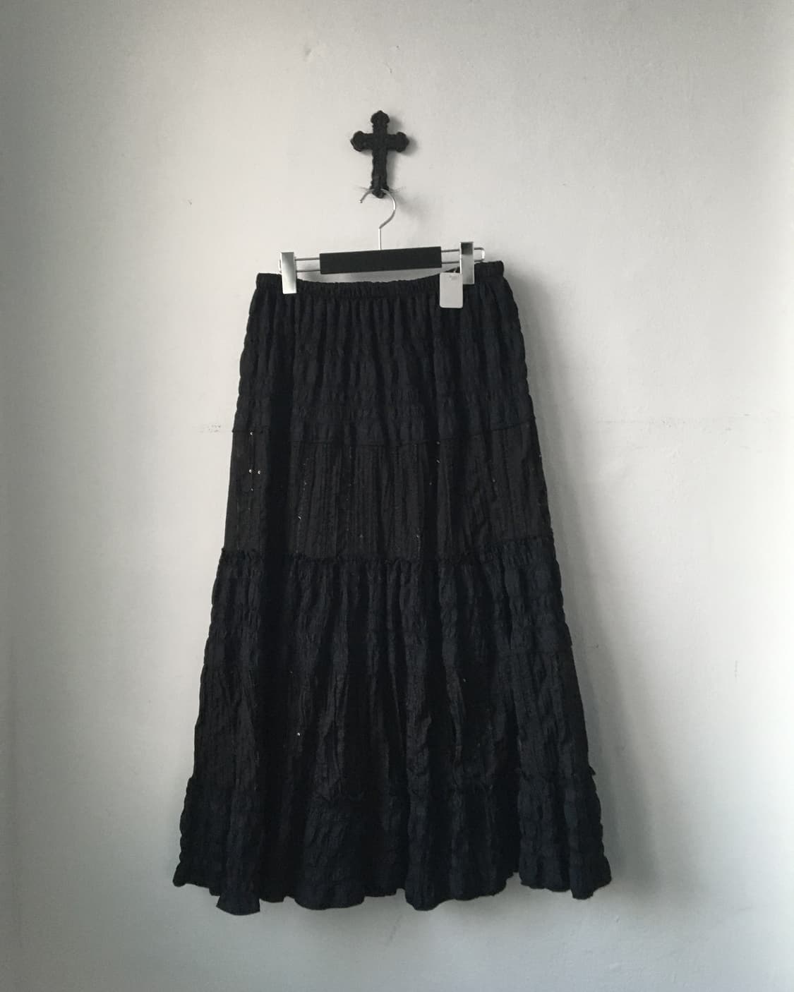 Pleats layer long skirt 상품이미지1