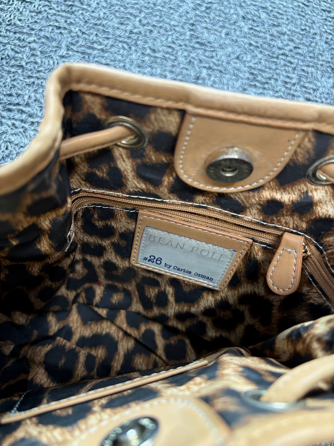 빈폴 타탄 체크 미니 레더 크로스백 1438 상품이미지4