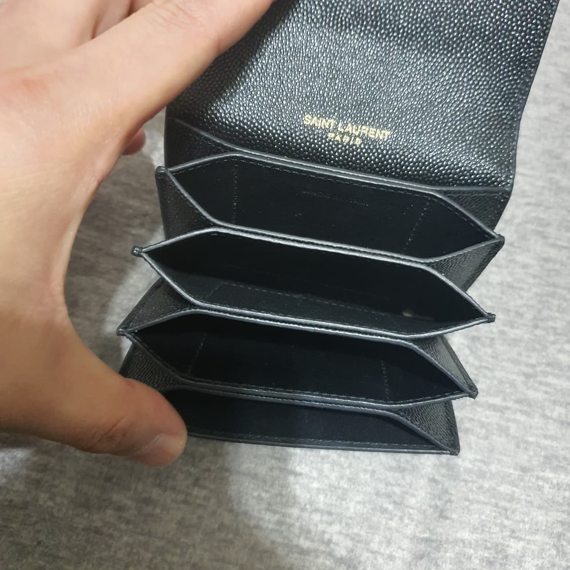 정품 입생로랑 아코디언 명함 카드지갑 상품이미지7