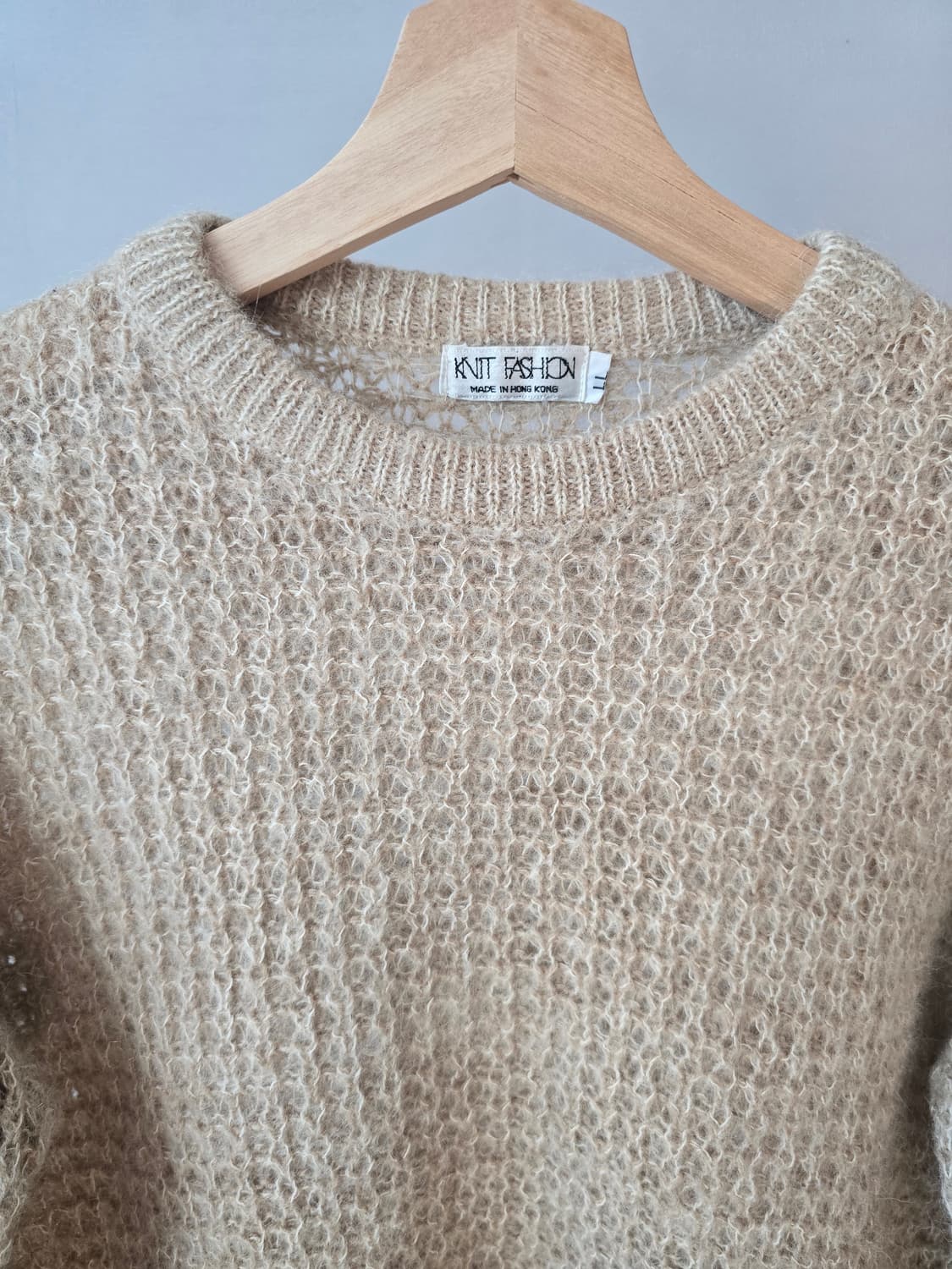 80~90년대 홍콩 빈티지 크리미 니트 상품이미지2