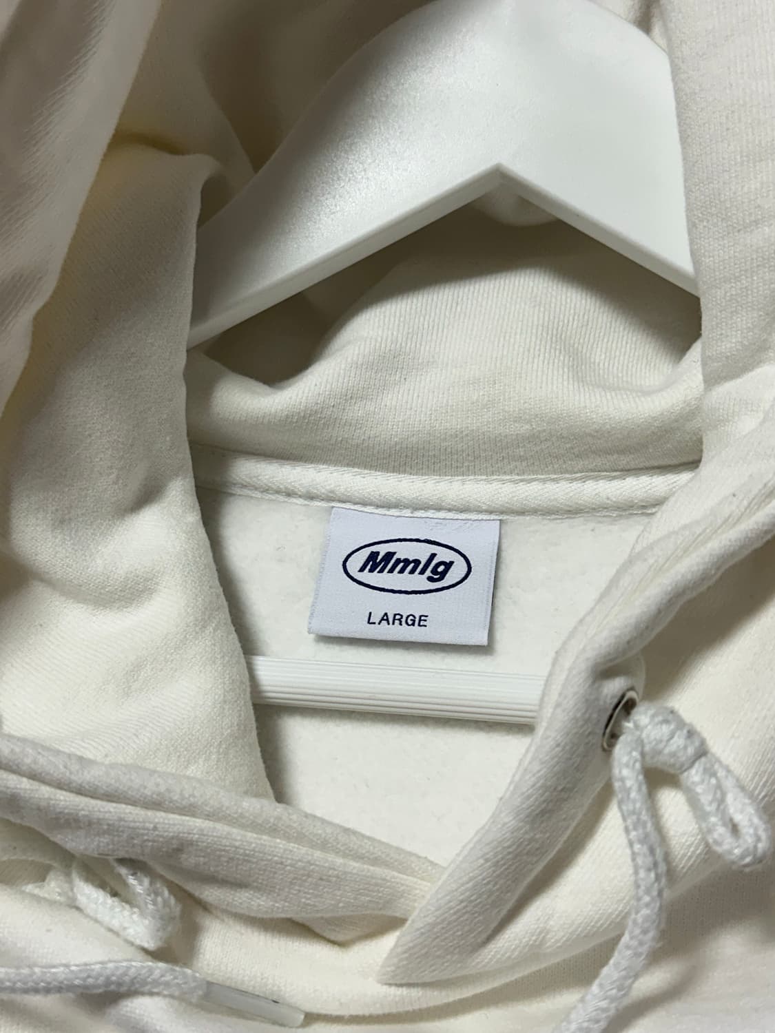 Mmlg 빅로고 화이트 후드티 상품이미지4