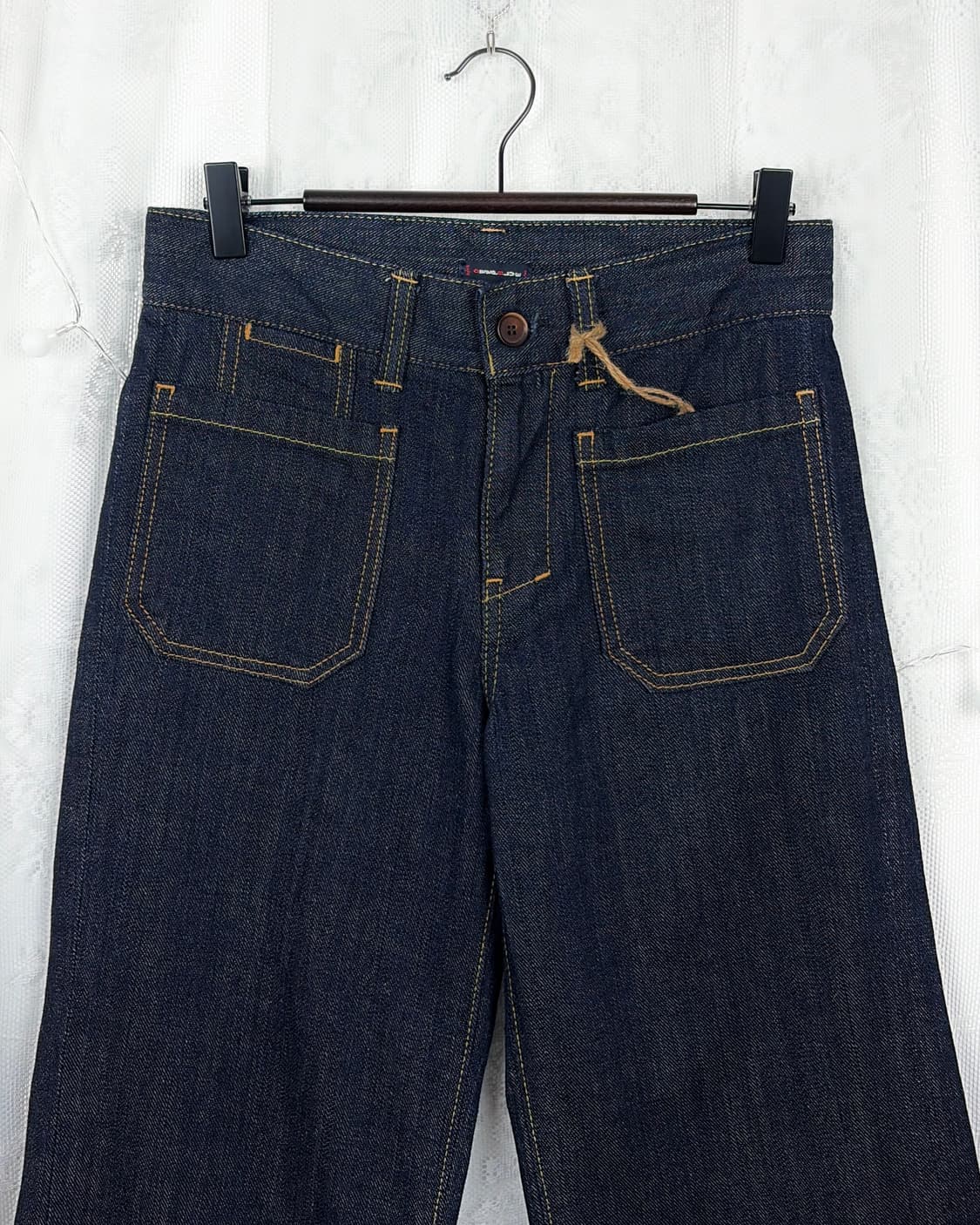 DEEP BLUE denim Capri pants 상품이미지4