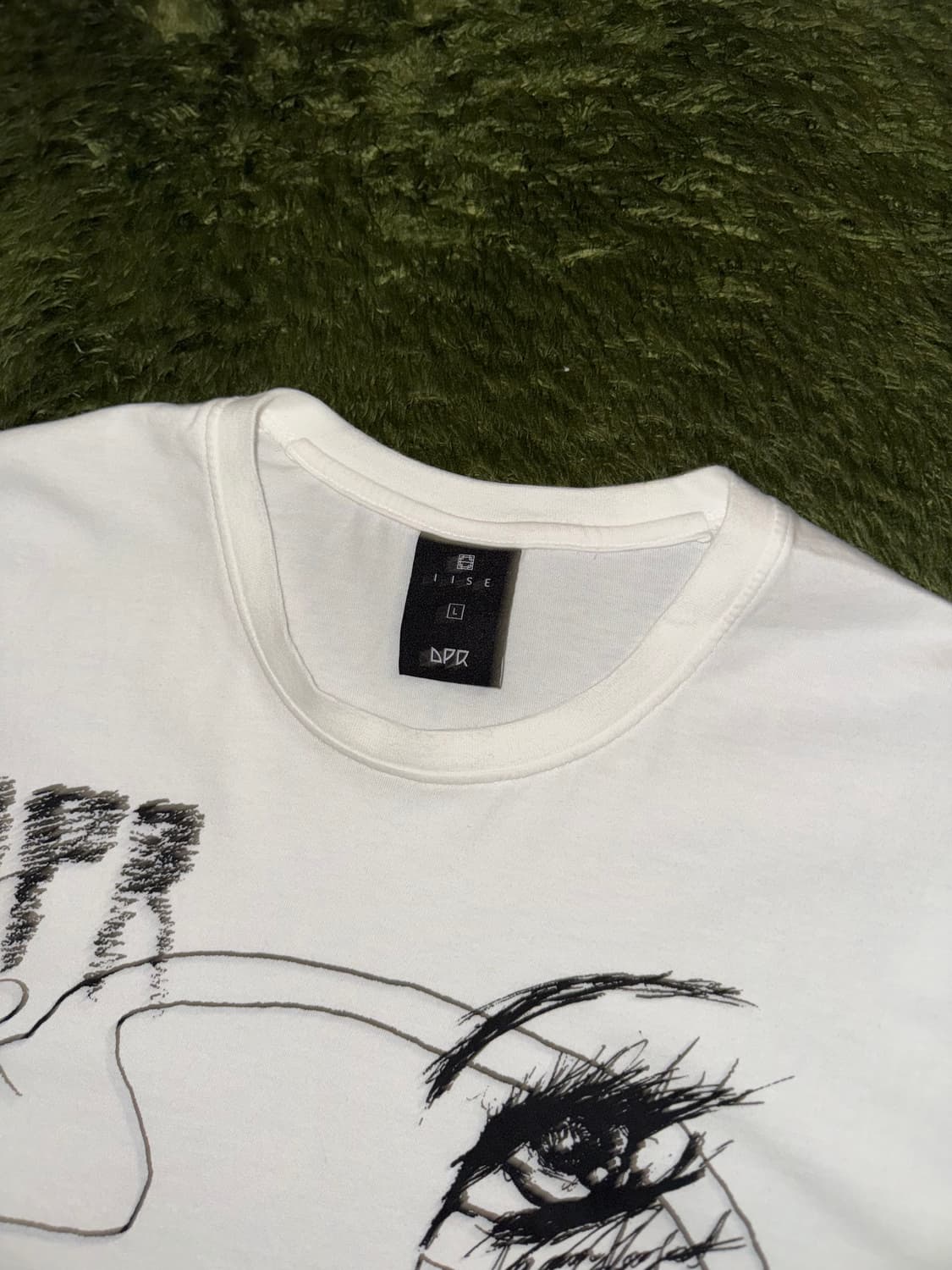 [L] IISE X DPR 이세 디피알 콜라보 티셔츠 화이트 상품이미지3