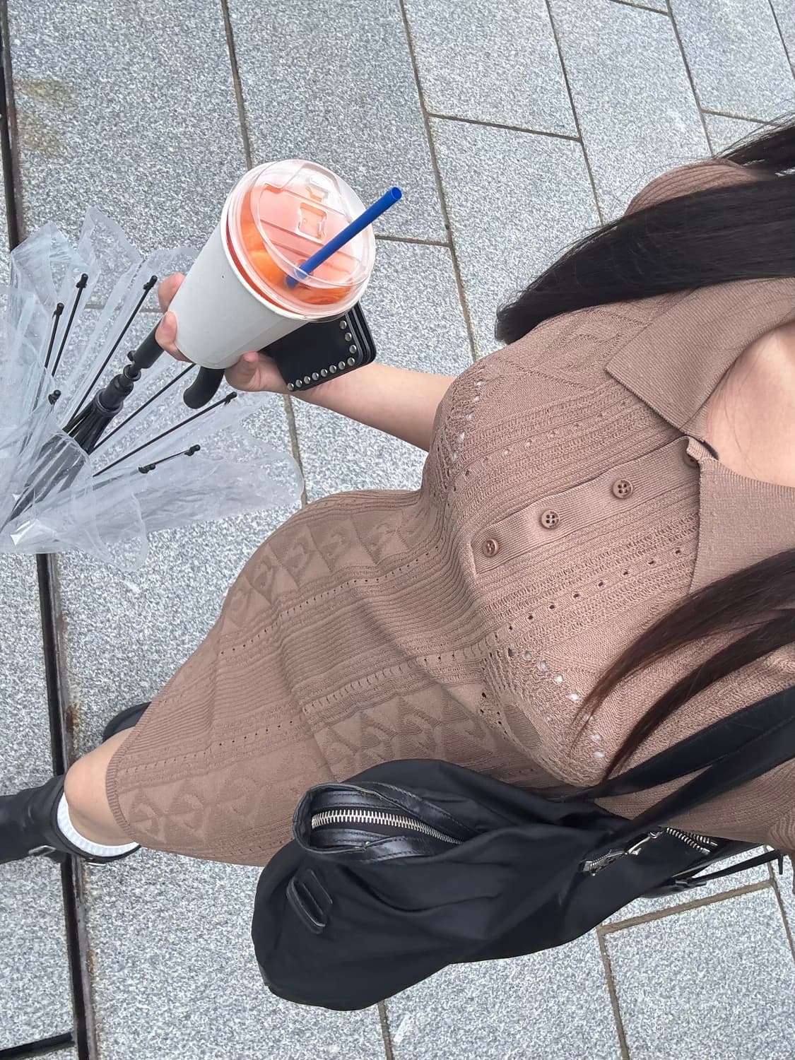 마린세르 포인텔 니트 원피스 상품이미지1