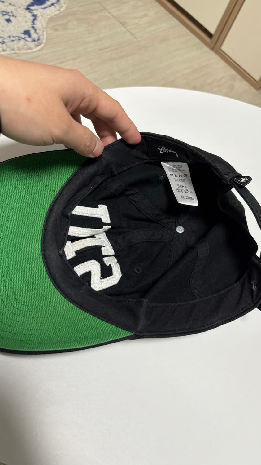 스투시 stu 아치 스트랩백 블랙 상품이미지3