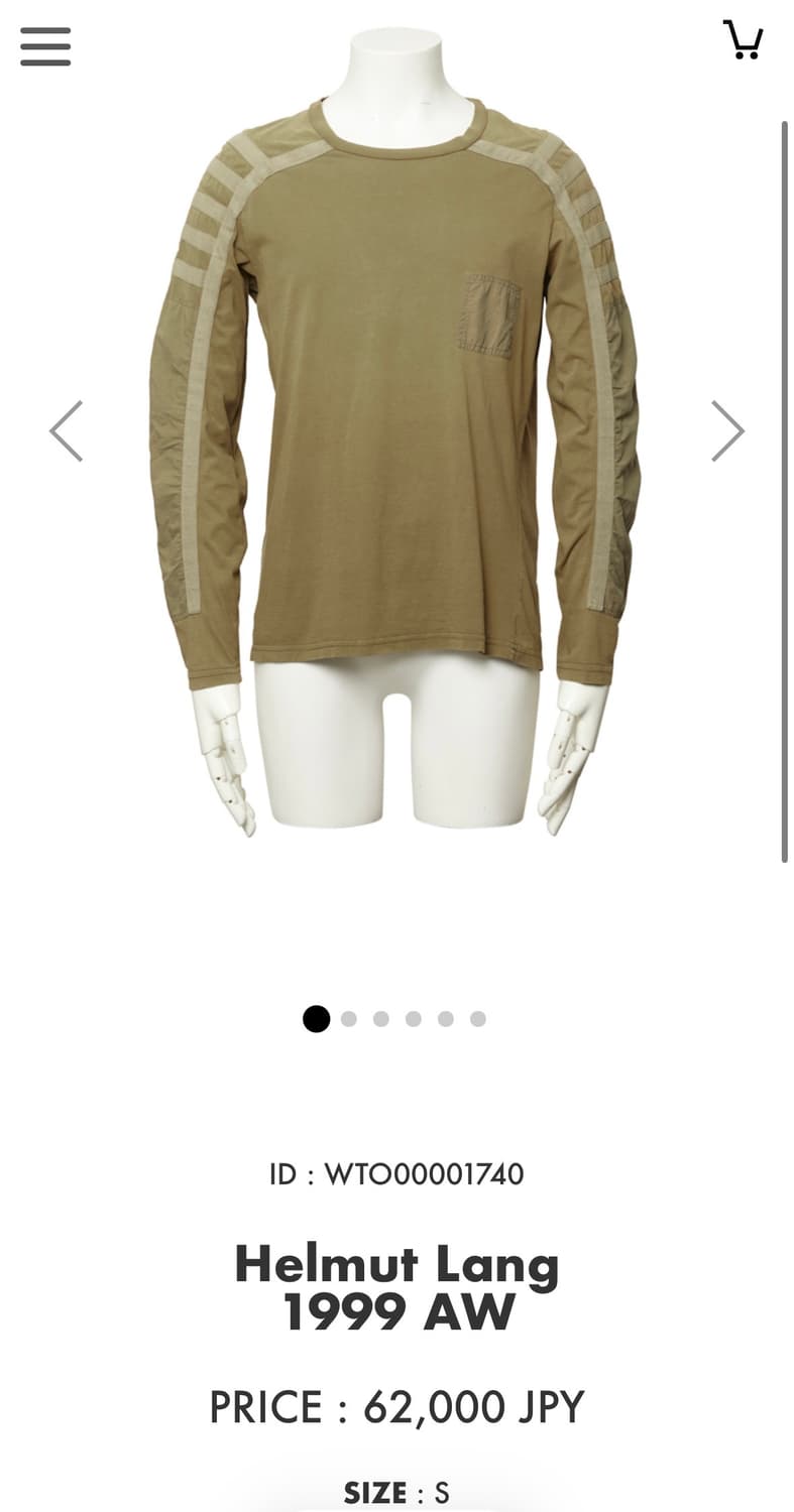 1999aw Helmut lang long sleeve 상품이미지7