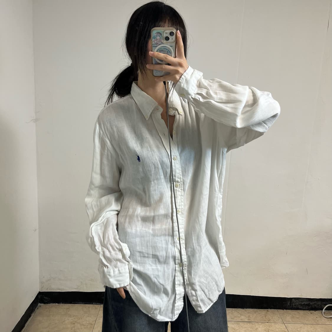 Polo Ralph Lauren Linen White Shirt  상품이미지2