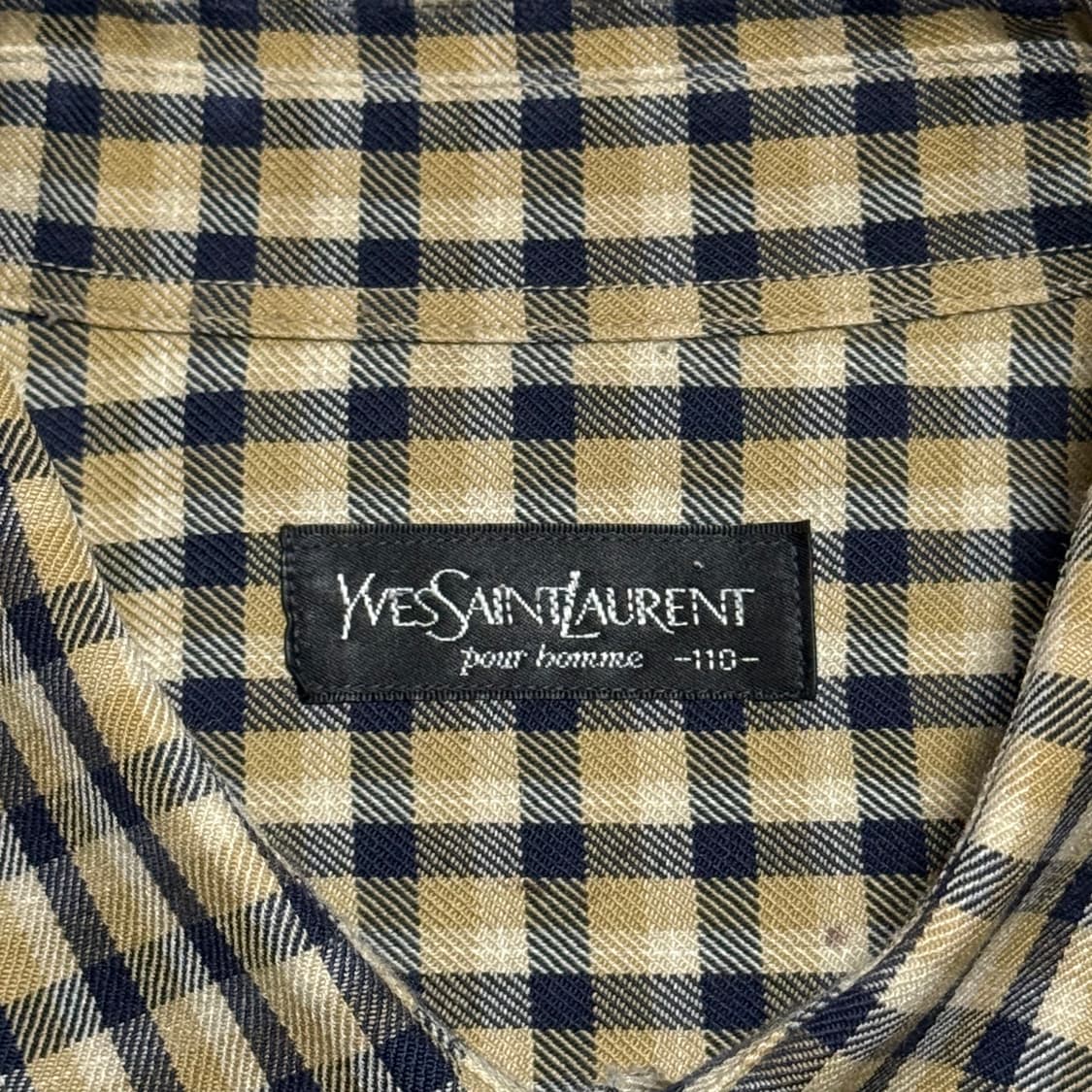 110 입생로랑 체크 셔츠 상품이미지4